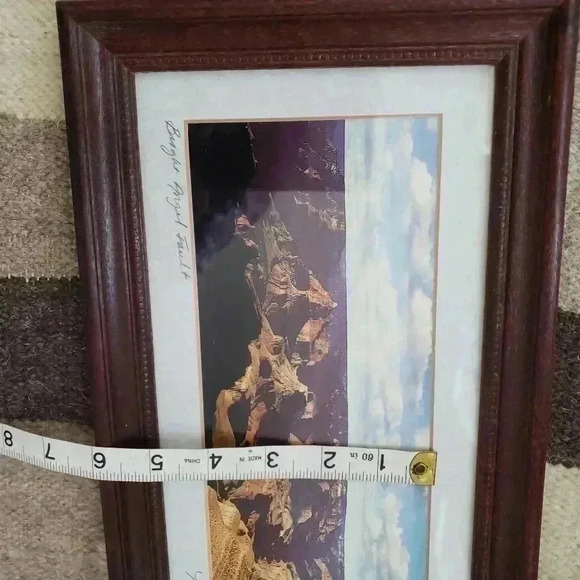 Photo signed matted framed J Johnson Grand Canyon Bright Angel Fault - Picture 9 of 10
